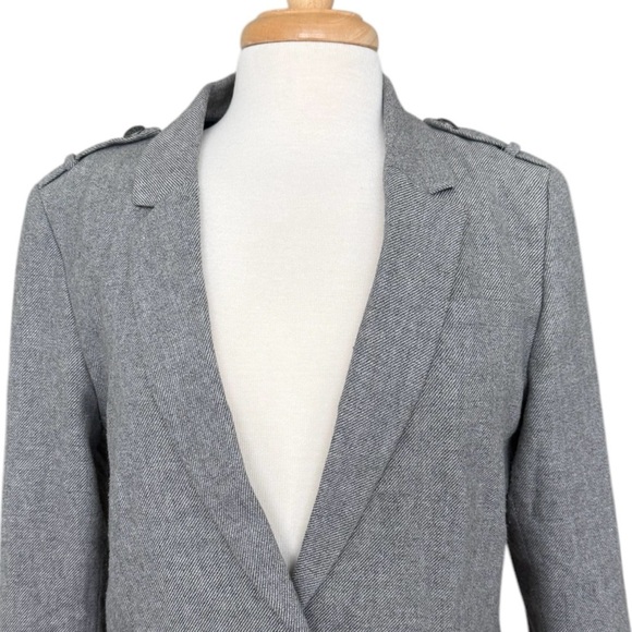 New Banana Republic Wool Light Gray Women's Blazer Size 14 - Picture 2 of 10